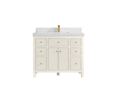 Sonoma 42 in W x 22 in D Free Standing Reeded Single Sink Bathroom Vanity - photo 13