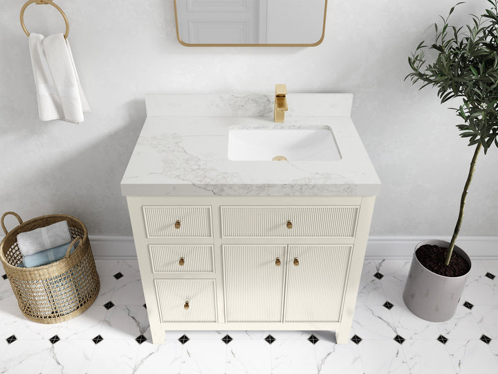Sonoma 36 in. W x 22 in. D Right Offset Sink Bathroom Vanity - photo 13