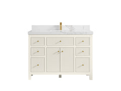 Sonoma 48 in W x 22 in D Free Standing Reeded Single Sink Bathroom Vanity - photo 15