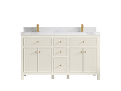 Sonoma 60 in W x 22 in D Free Standing Reeded Double Sink Bathroom Vanity - photo 15