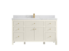Sonoma 60 in W x 22 in D Free Standing Reeded Single Sink Bathroom Vanity - photo 15