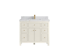 Sonoma 42 in W x 22 in D Free Standing Reeded Single Sink Bathroom Vanity - photo 17