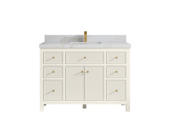 Sonoma 48 in W x 22 in D Free Standing Reeded Single Sink Bathroom Vanity - photo 17