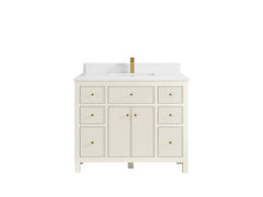 Sonoma 42 in W x 22 in D Free Standing Reeded Single Sink Bathroom Vanity - photo 23