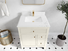 Sonoma 30 in W x 22 in D Reeded Free Standing Single Sink Bathroom Vanity - photo 23