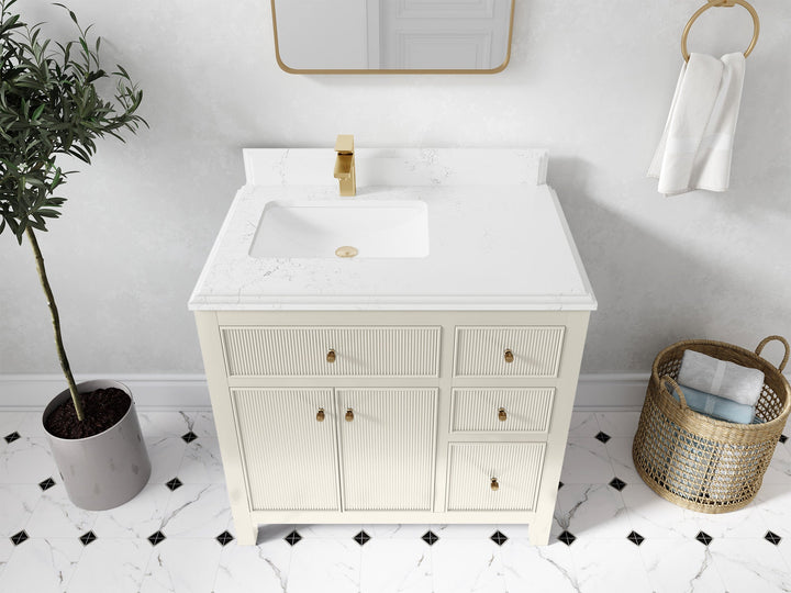 Sonoma 36 in. W x 22 in. D Left Offset Sink Bathroom Vanity - photo 23