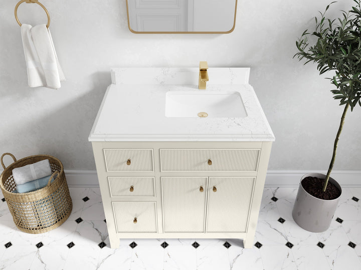 Sonoma 36 in. W x 22 in. D Right Offset Sink Bathroom Vanity - photo 23