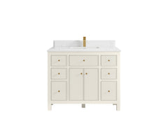 Sonoma 42 in W x 22 in D Free Standing Reeded Single Sink Bathroom Vanity - photo 25