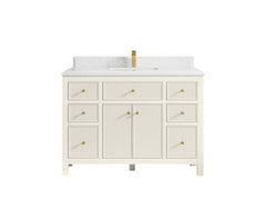 Sonoma 48 in W x 22 in D Free Standing Reeded Single Sink Bathroom Vanity - photo 25