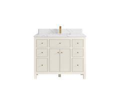 Sonoma 42 in W x 22 in D Free Standing Reeded Single Sink Bathroom Vanity - photo 27