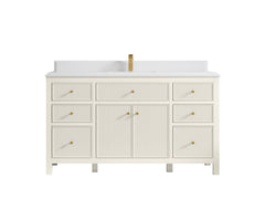 Sonoma 60 in W x 22 in D Free Standing Reeded Single Sink Bathroom Vanity - photo 27