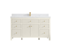 Sonoma 60 in W x 22 in D Free Standing Reeded Single Sink Bathroom Vanity - photo 29