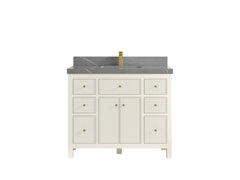 Sonoma 42 in W x 22 in D Free Standing Reeded Single Sink Bathroom Vanity - photo 33