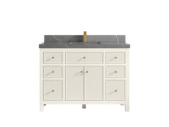 Sonoma 48 in W x 22 in D Free Standing Reeded Single Sink Bathroom Vanity - photo 33