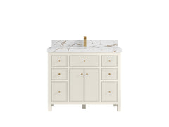 Sonoma 42 in W x 22 in D Free Standing Reeded Single Sink Bathroom Vanity - photo 35