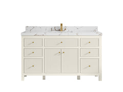 Sonoma 60 in W x 22 in D Free Standing Reeded Single Sink Bathroom Vanity - photo 35
