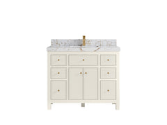 Sonoma 42 in W x 22 in D Free Standing Reeded Single Sink Bathroom Vanity - photo 37