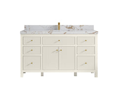 Sonoma 60 in W x 22 in D Free Standing Reeded Single Sink Bathroom Vanity - photo 37