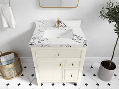 Sonoma 30 in W x 22 in D Reeded Free Standing Single Sink Bathroom Vanity - photo 37