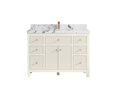 Sonoma 48 in W x 22 in D Free Standing Reeded Single Sink Bathroom Vanity - photo 39