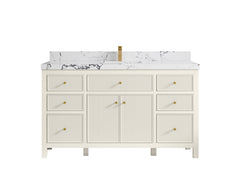 Sonoma 60 in W x 22 in D Free Standing Reeded Single Sink Bathroom Vanity - photo 39