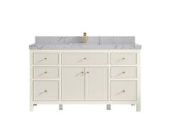 Sonoma 60 in W x 22 in D Free Standing Reeded Single Sink Bathroom Vanity - photo 41
