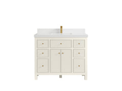 Sonoma 42 in W x 22 in D Free Standing Reeded Single Sink Bathroom Vanity - photo 43