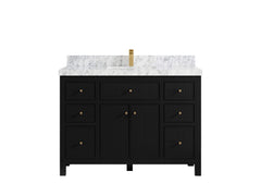 Sonoma 48 in W x 22 in D Free Standing Reeded Single Sink Bathroom Vanity - photo 13
