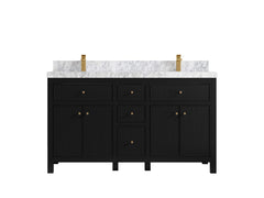 Sonoma 60 in W x 22 in D Free Standing Reeded Double Sink Bathroom Vanity - photo 13