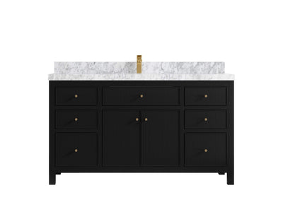Sonoma 60 in W x 22 in D Free Standing Reeded Single Sink Bathroom Vanity