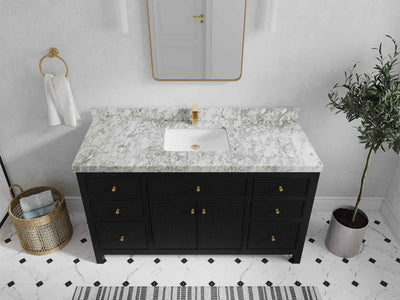 Sonoma 60 in W x 22 in D Free Standing Reeded Single Sink Bathroom Vanity