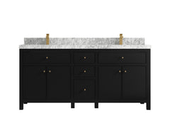 Sonoma 72 in W x 22 in D Free Standing Reeded Double Sink Bathroom Vanity - photo 13