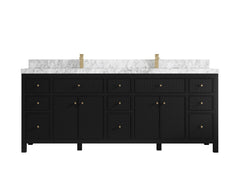 Sonoma 84 in W x 22 in D Free Standing Reeded Double Sink Bathroom Vanity - photo 21