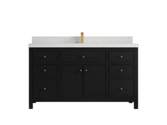 Sonoma 60 in W x 22 in D Free Standing Reeded Single Sink Bathroom Vanity - photo 14