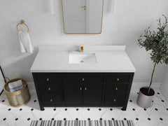 Sonoma 60 in W x 22 in D Free Standing Reeded Single Sink Bathroom Vanity - photo 33
