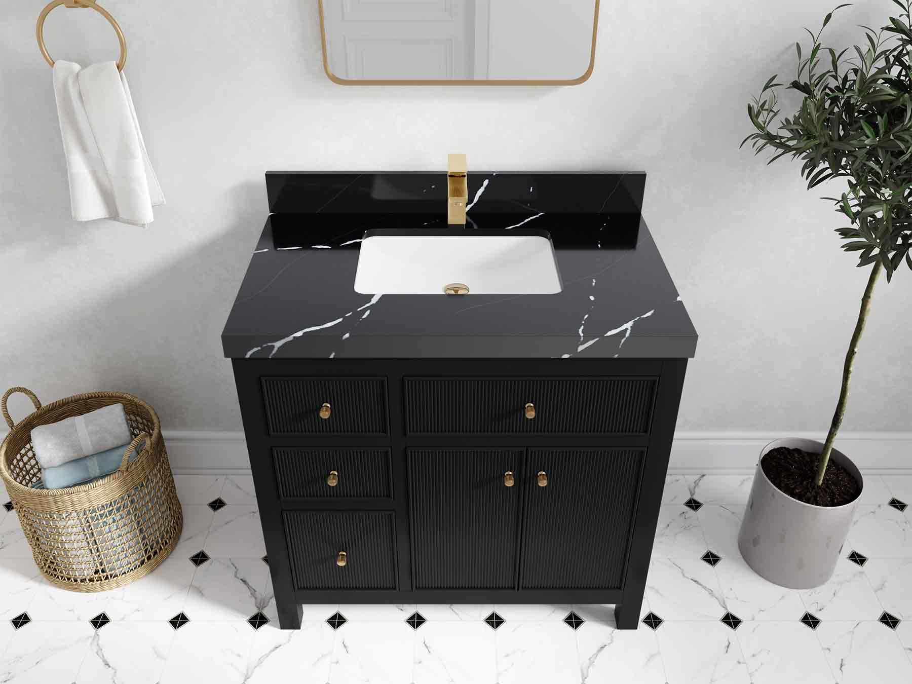 Sonoma 36 in. W x 22 in. D Center Sink Bathroom Vanity