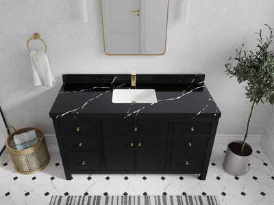 Sonoma 60 in W x 22 in D Free Standing Reeded Single Sink Bathroom Vanity