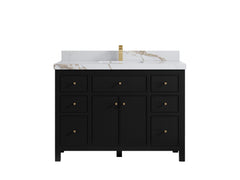 Sonoma 48 in W x 22 in D Free Standing Reeded Single Sink Bathroom Vanity - photo 9