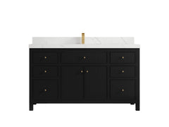 Sonoma 60 in W x 22 in D Free Standing Reeded Single Sink Bathroom Vanity - photo 10