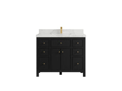 Sonoma 42 in W x 22 in D Free Standing Reeded Single Sink Bathroom Vanity - photo 11