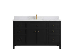 Sonoma 60 in W x 22 in D Free Standing Reeded Single Sink Bathroom Vanity - photo 11