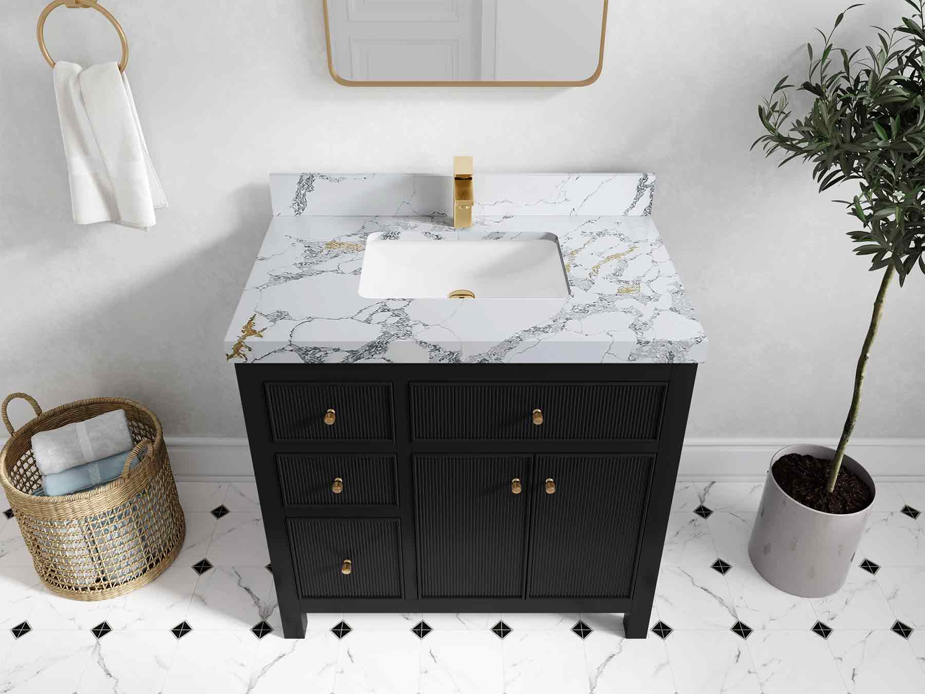 Sonoma 36 in. W x 22 in. D Center Sink Bathroom Vanity