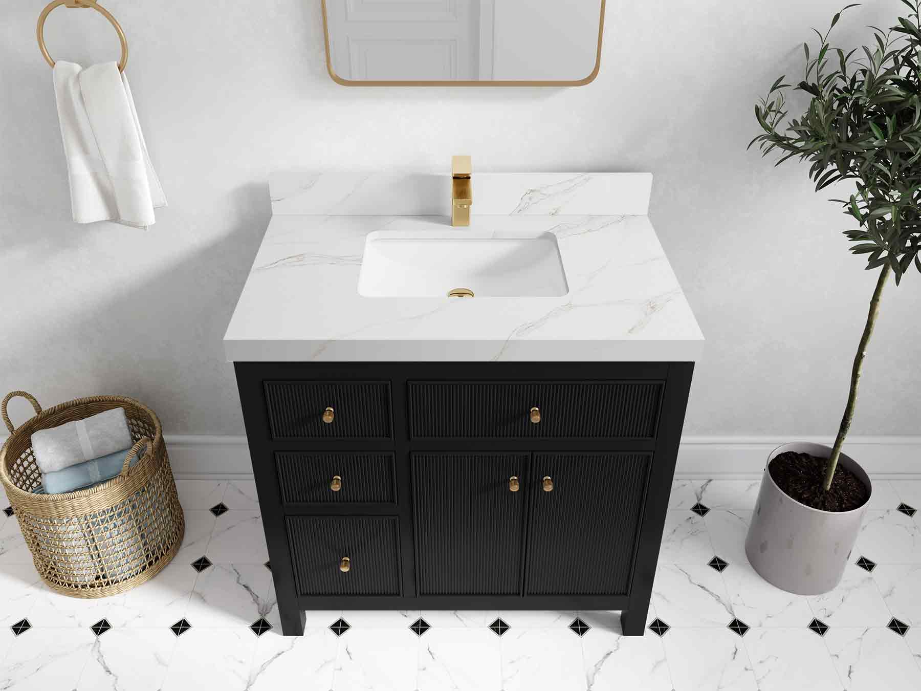 Sonoma 36 in. W x 22 in. D Center Sink Bathroom Vanity