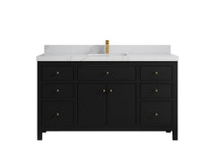 Sonoma 60 in W x 22 in D Free Standing Reeded Single Sink Bathroom Vanity - photo 12