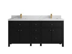 Sonoma 72 in W x 22 in D Free Standing Reeded Double Sink Bathroom Vanity - photo 12