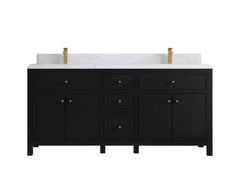 Sonoma 72 in W x 22 in D Free Standing Reeded Double Sink Bathroom Vanity - photo 16