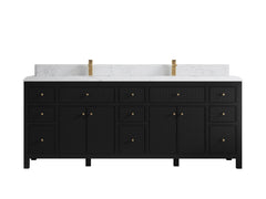 Sonoma 84 in W x 22 in D Free Standing Reeded Double Sink Bathroom Vanity - photo 27