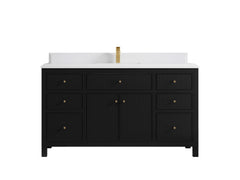 Sonoma 60 in W x 22 in D Free Standing Reeded Single Sink Bathroom Vanity - photo 17