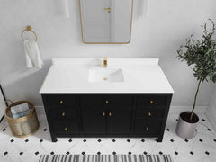 Sonoma 60 in W x 22 in D Free Standing Reeded Single Sink Bathroom Vanity - photo 36