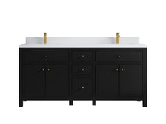 Sonoma 72 in W x 22 in D Free Standing Reeded Double Sink Bathroom Vanity - photo 17